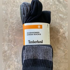 Timberland Mens 6 Pair Crew Socks